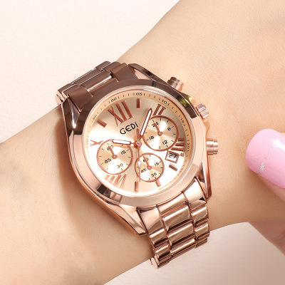 Elegant Rose Gold Casual Watch for Women - Luxury Timepiece - Image 5