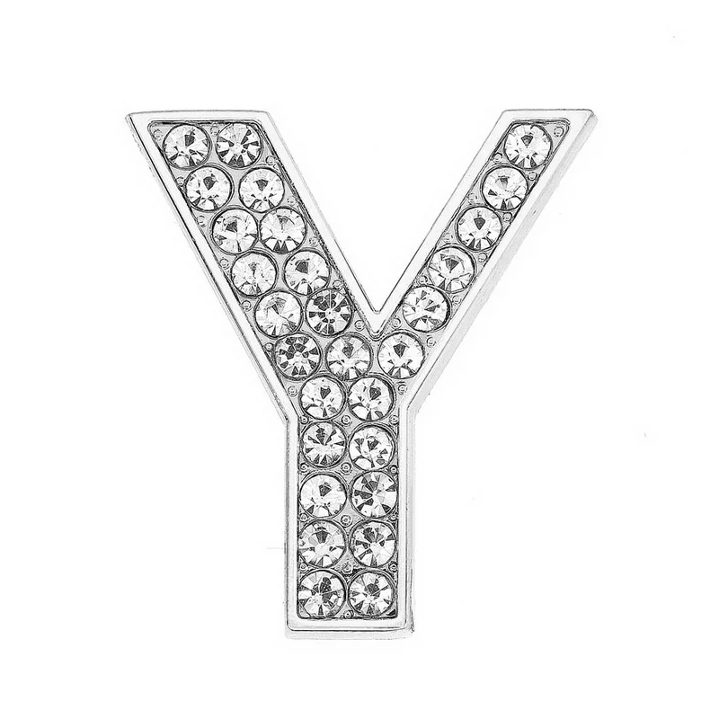 30mm Chrome Color White Diamond Letters Pet Collar Accessories with Scattered Beads - Image 18