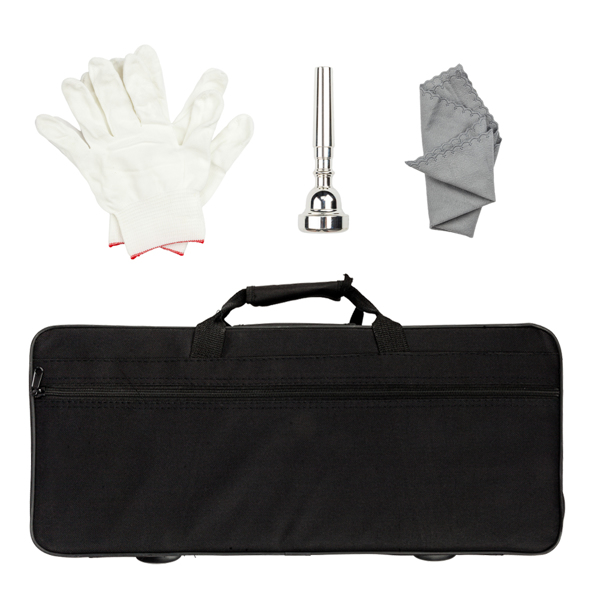 Drop B Tone Adjustable Trumpet Gloves Set in Elegant Golden Finish - Image 3