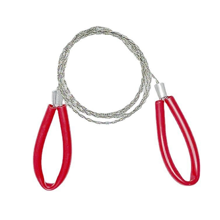 Outdoor Survival Handcrafted Leather Case with Steel Wire Life-Saving Saw - Image 5