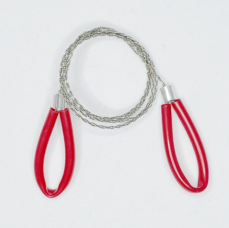 Outdoor Survival Handcrafted Leather Case with Steel Wire Life-Saving Saw - Image 7