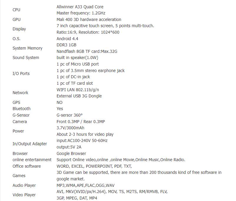 7-Inch A33 Quad-Core Cartoon Tablet for Kids - Perfect Student Device - Image 5