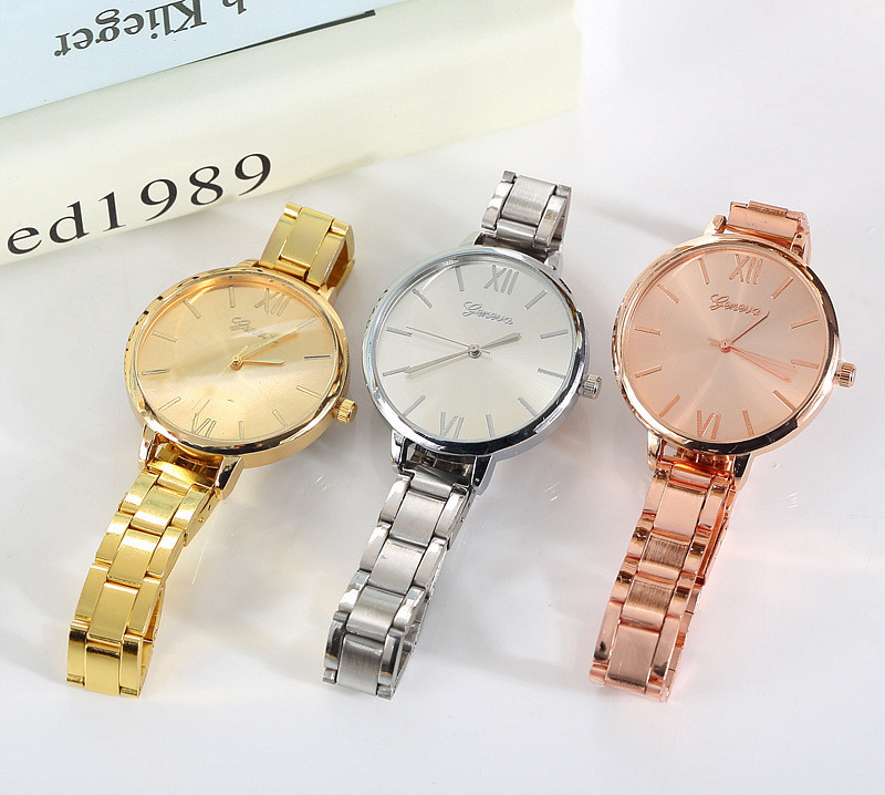 Elegant Round Dial Women's Quartz Watch for Timeless Style and Precision - Image 2
