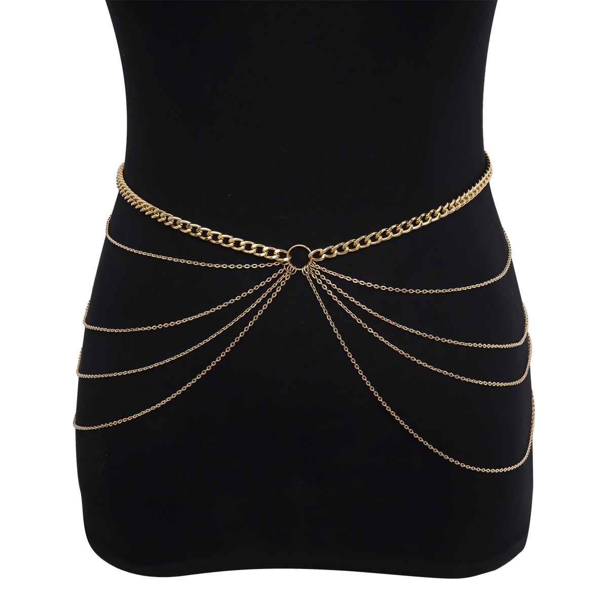 Stylish Metal Geometric Waist Chain - Elevate Your Fashion Statement
