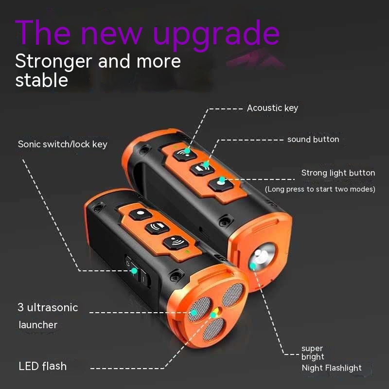 High-Power Three-Head Ultrasonic Dog Repellent Spray Artifact - Image 12