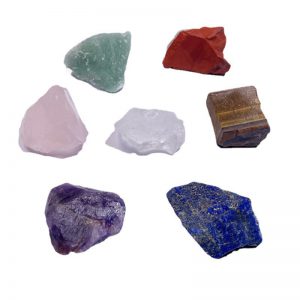 Wholesale Amazon Cross-border Seven Chakra Natural Crystal Rough Stone Ornament | Colorful Healing Stones for Yoga and Meditation Energy