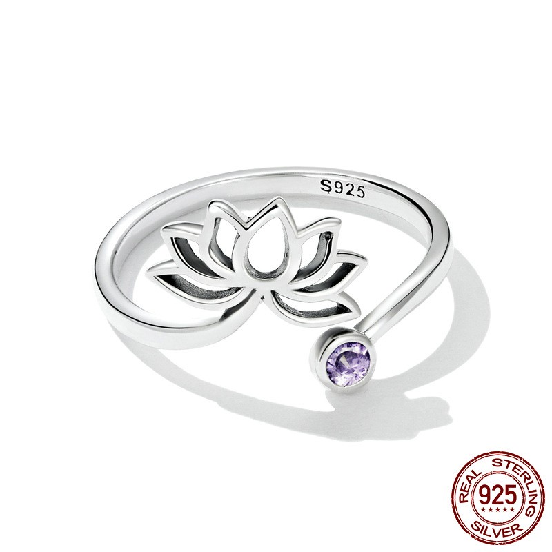 Elegant Simple Lotus Ring in 925 Sterling Silver - Timeless Jewelry - Image 4