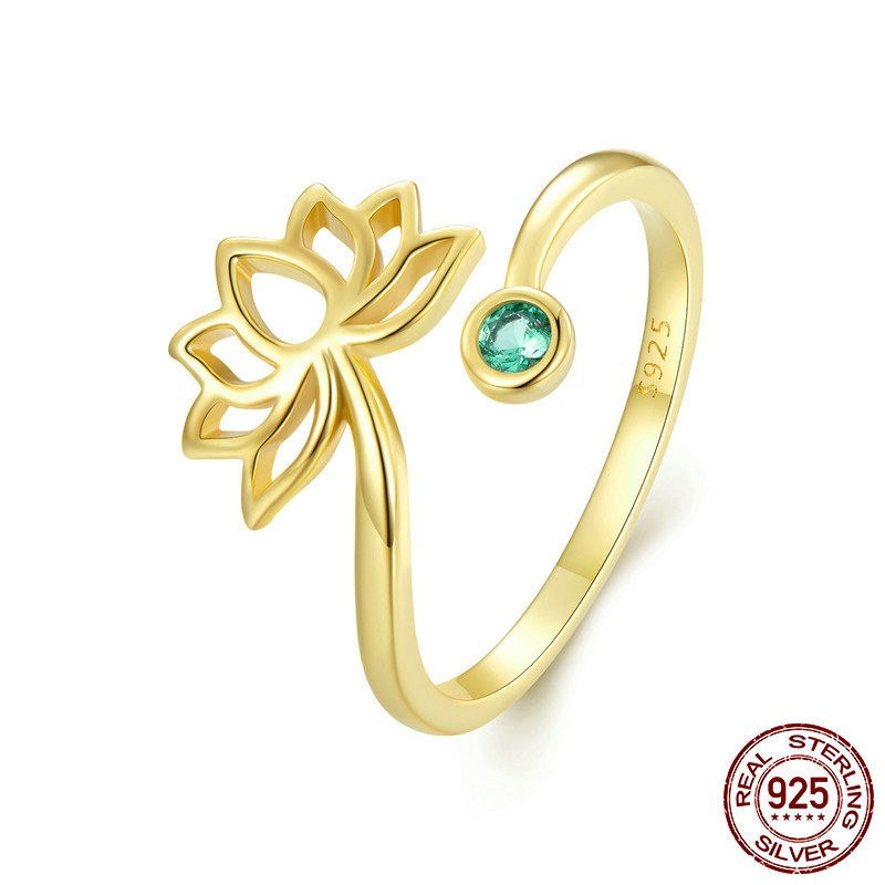 Elegant Simple Lotus Ring in 925 Sterling Silver - Timeless Jewelry - Image 6