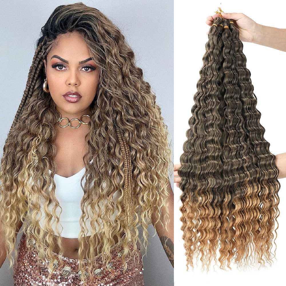 African Chemical Fiber Long Curly Crochet Wig for Stunning Style - Image 2