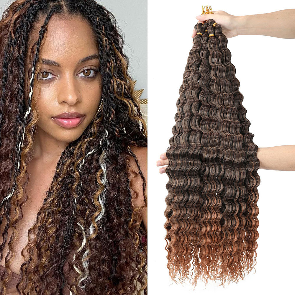 African Chemical Fiber Long Curly Crochet Wig for Stunning Style - Image 3