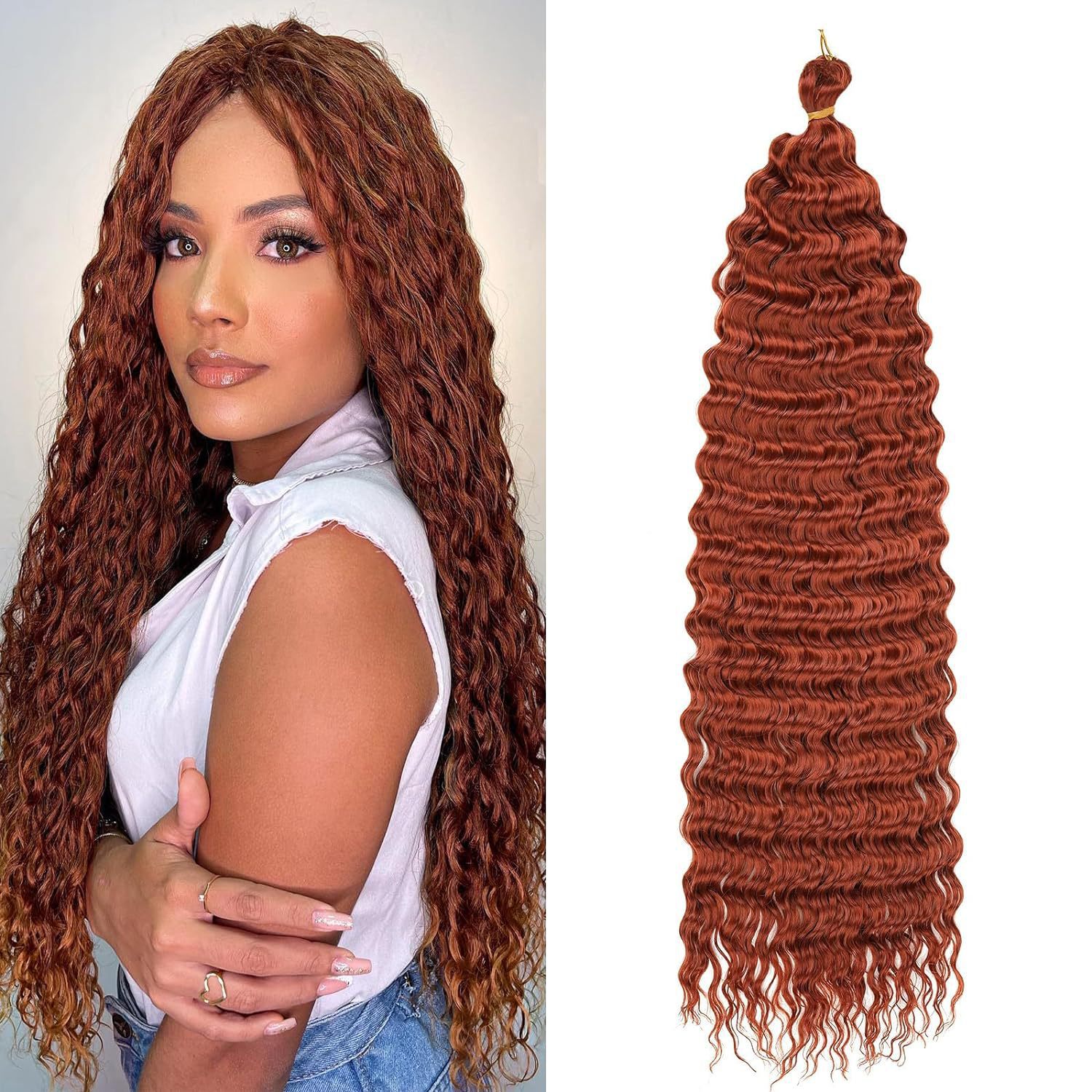 African Chemical Fiber Long Curly Crochet Wig for Stunning Style - Image 5