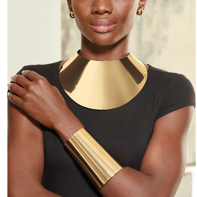Bold African Metal Choker Necklace - Statement Jewelry for Unique Style - Image 11