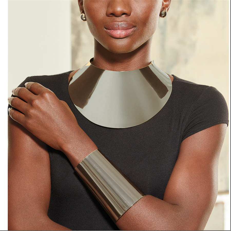 Bold African Metal Choker Necklace - Statement Jewelry for Unique Style - Image 14