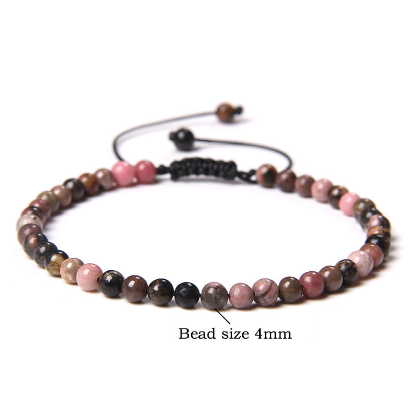 Adjustable Gemstone Beading Bracelet - Natural Raw Stone Design for Unique Style - Image 43
