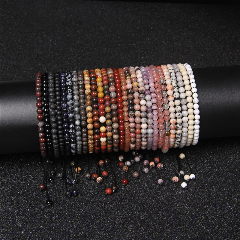 Adjustable Gemstone Beading Bracelet - Natural Raw Stone Design for Unique Style - Image 54