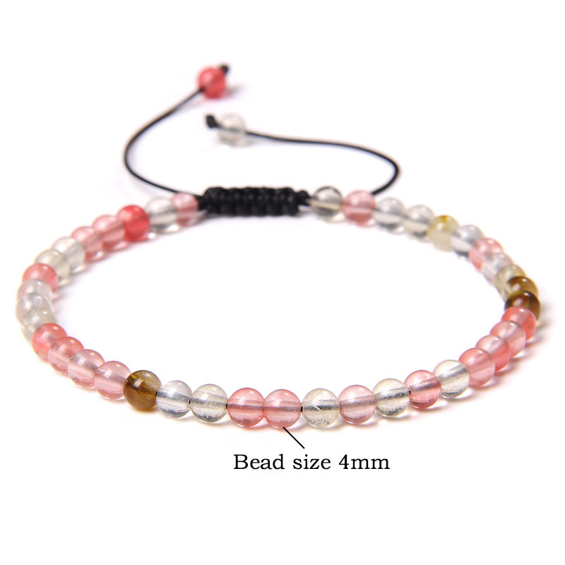 Adjustable Gemstone Beading Bracelet - Natural Raw Stone Design for Unique Style - Image 57