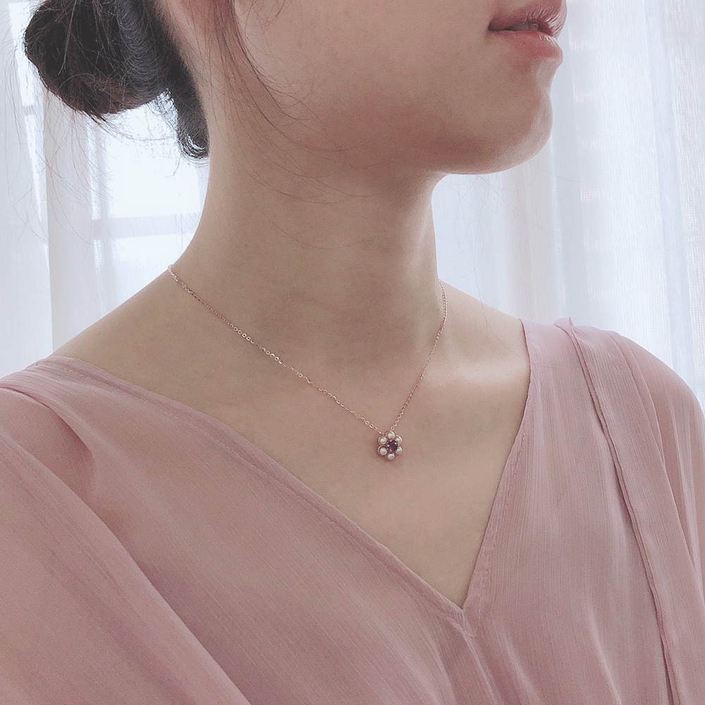 Natural Amethyst Color Treasure Jewelry - Plum Shape Tassel Design - Image 7