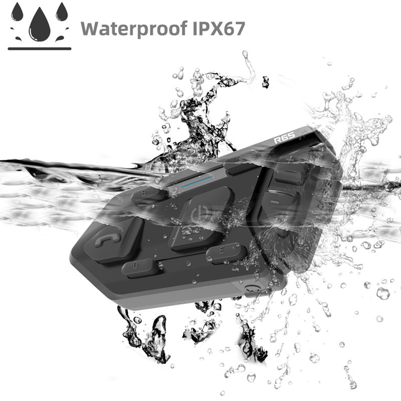 Waterproof Motorcycle Helmet with Bluetooth-Compatible Wireless Intercom Headset - Image 7