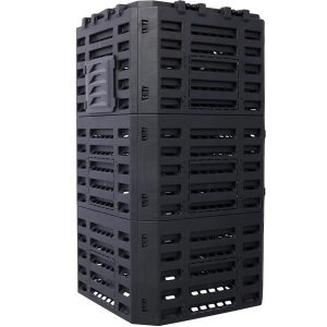 Eco-Friendly Garden Compost Bin - 132 Gallon Capacity Made from Recycled Plastic
