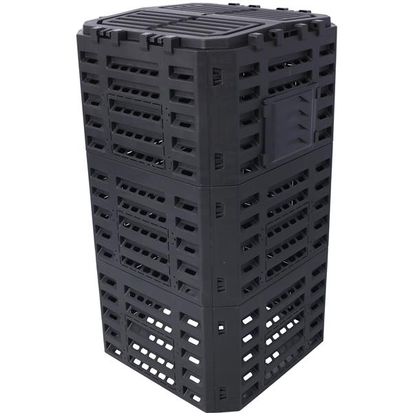 Eco-Friendly Garden Compost Bin - 132 Gallon Capacity Made from Recycled Plastic - Image 3
