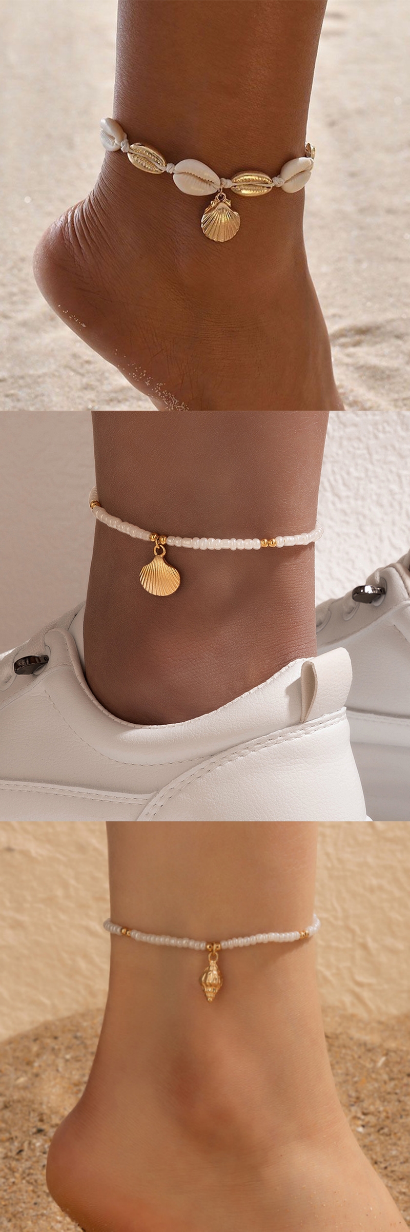 Bohemian Style Beach Vacation Shell Anklet - Perfect Summer Accessory