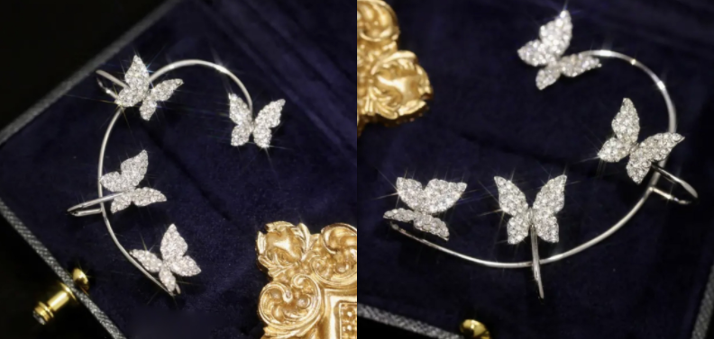 Vintage-Inspired Butterfly Earrings for Non-Pierced Ears - Retro Charm - Image 6