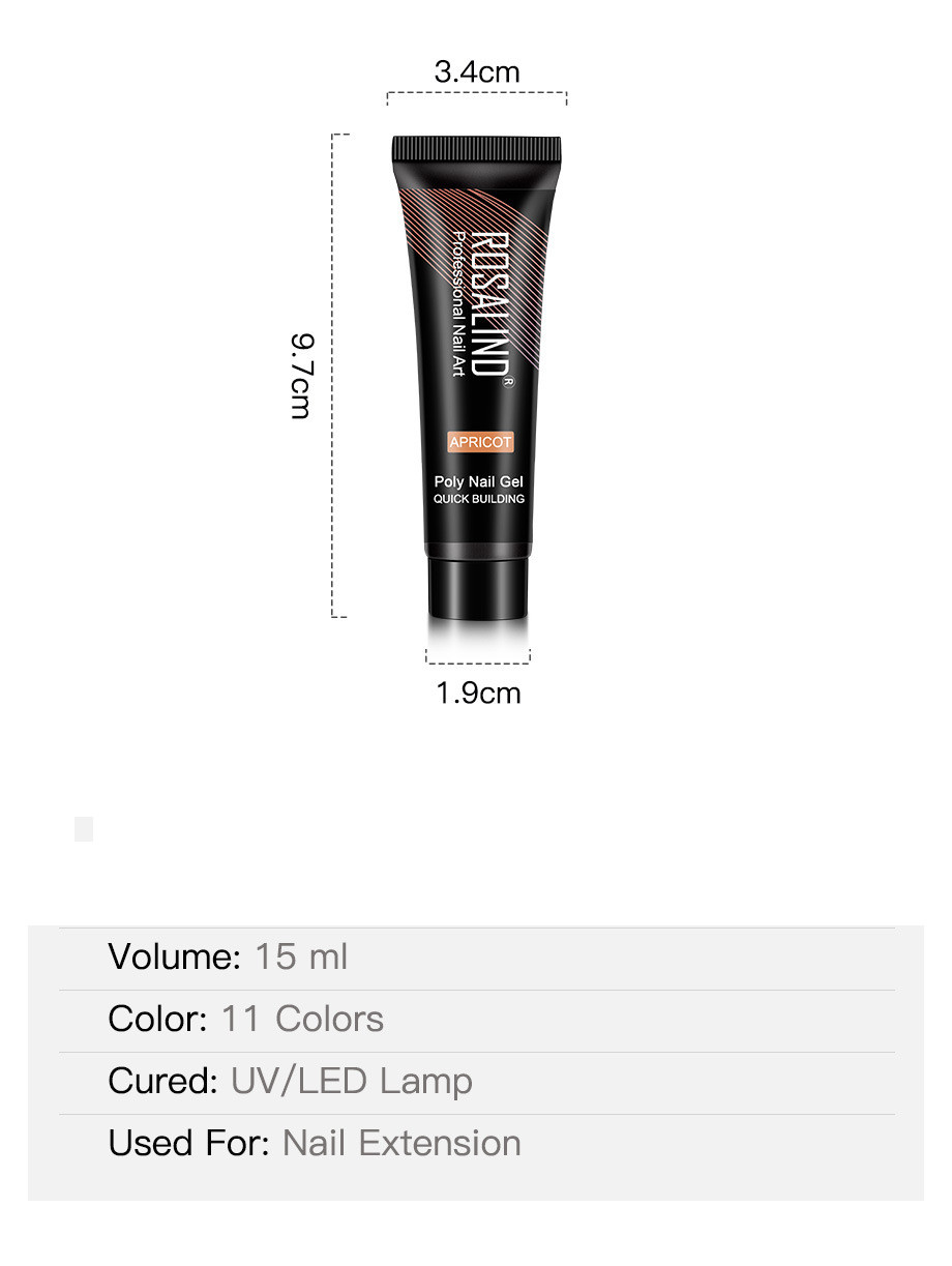 ROSALIND 15ml Crystal UV Extended Manicure Glue for Perfect Nails - Image 8