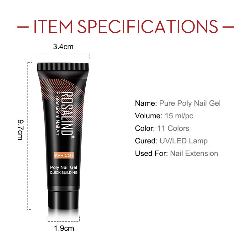 ROSALIND 15ml Crystal UV Extended Manicure Glue for Perfect Nails - Image 9