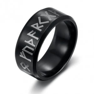 Asgard Handcrafted Stainless Steel Runic Alphabet Ring - Unique Craftsmanship