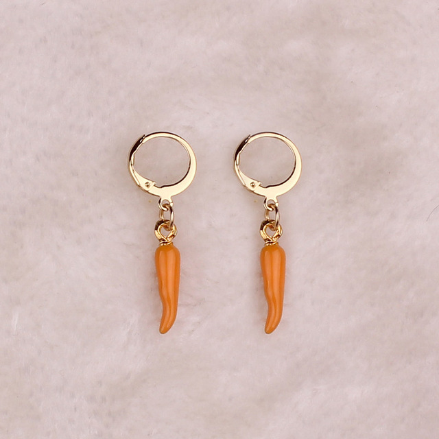 Trendy Three-Color Hip Hop Pepper Earrings - Stylish Ear Clips - Image 14