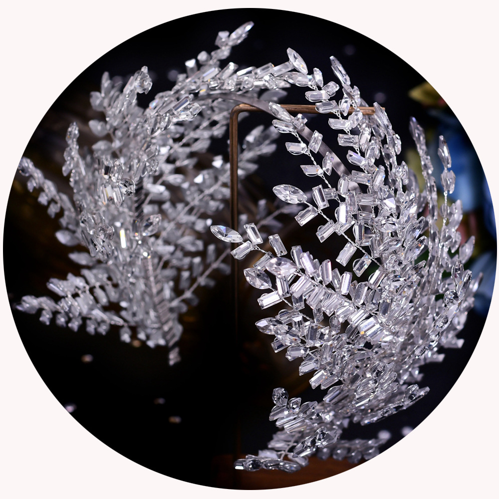 Rhinestone Headband for Wedding Dress Accessories | Elegant Hair Styling - Image 2