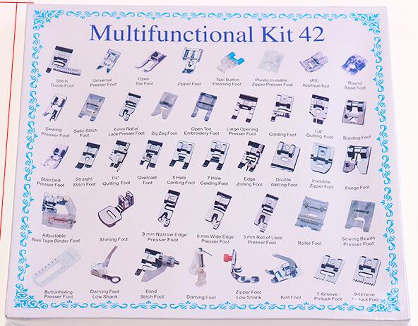 Comprehensive Sewing Accessories Hardcover Presser Foot Set for Household Sewing Machines - Image 4