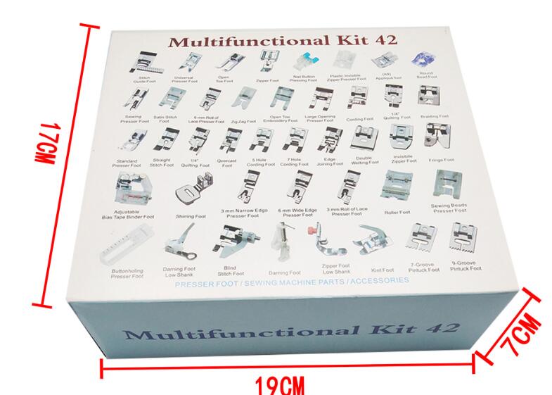 Comprehensive Sewing Accessories Hardcover Presser Foot Set for Household Sewing Machines - Image 12
