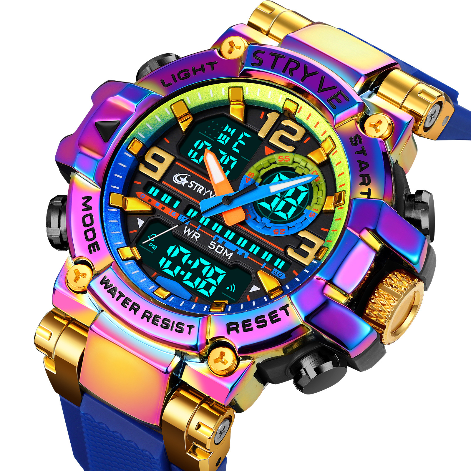 Vibrant Waterproof Luminous Electronic Sports Watch - Multifunctional Student Timepiece - Image 18