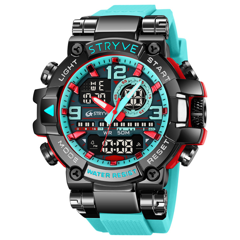 Vibrant Waterproof Luminous Electronic Sports Watch - Multifunctional Student Timepiece - Image 24