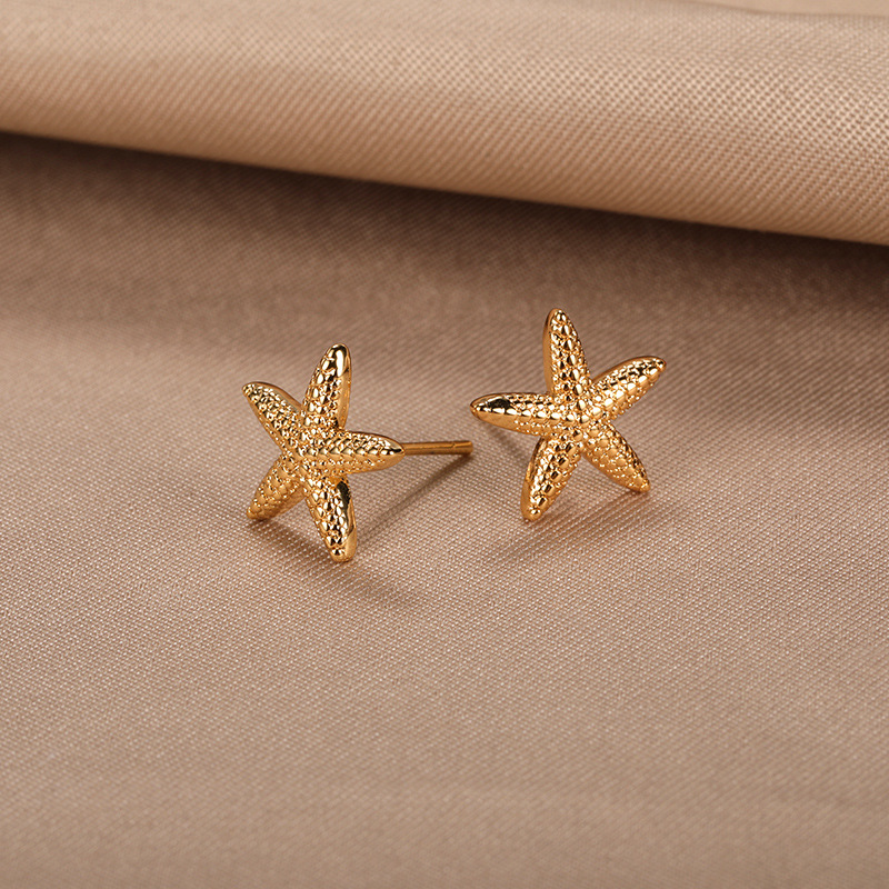 Elegant New Starfish Stud Earrings for Women - Versatile All-Matching Style - Image 3