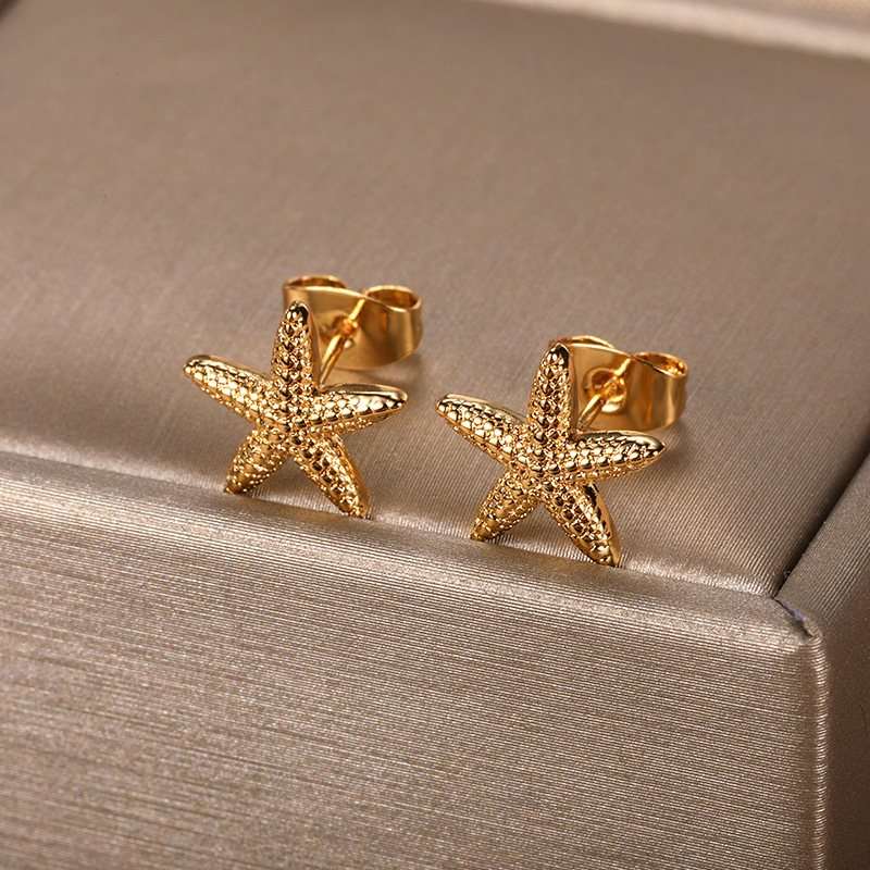 Elegant New Starfish Stud Earrings for Women - Versatile All-Matching Style - Image 6