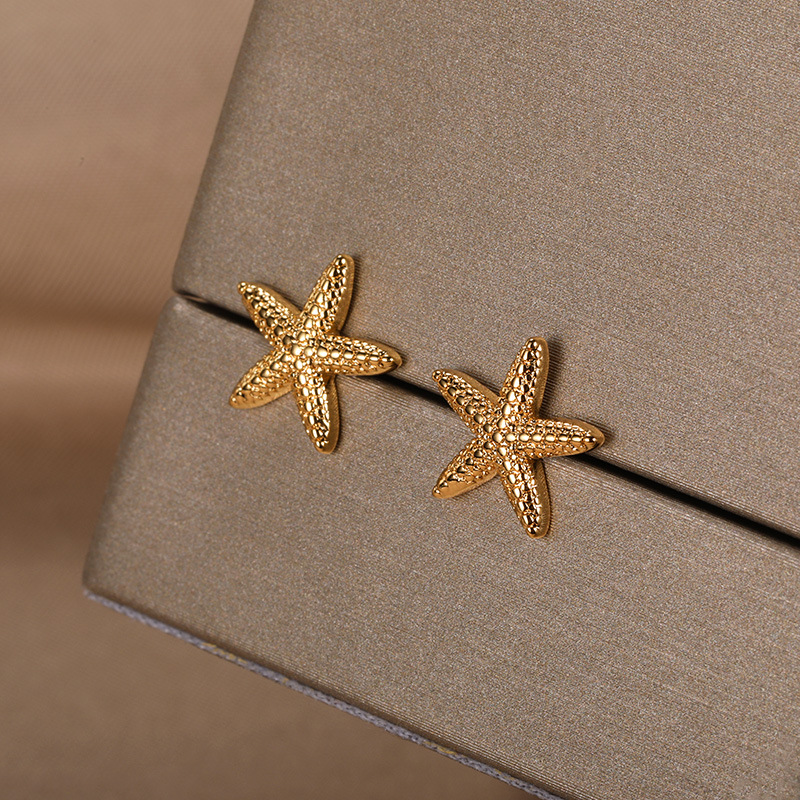 Elegant New Starfish Stud Earrings for Women - Versatile All-Matching Style - Image 7