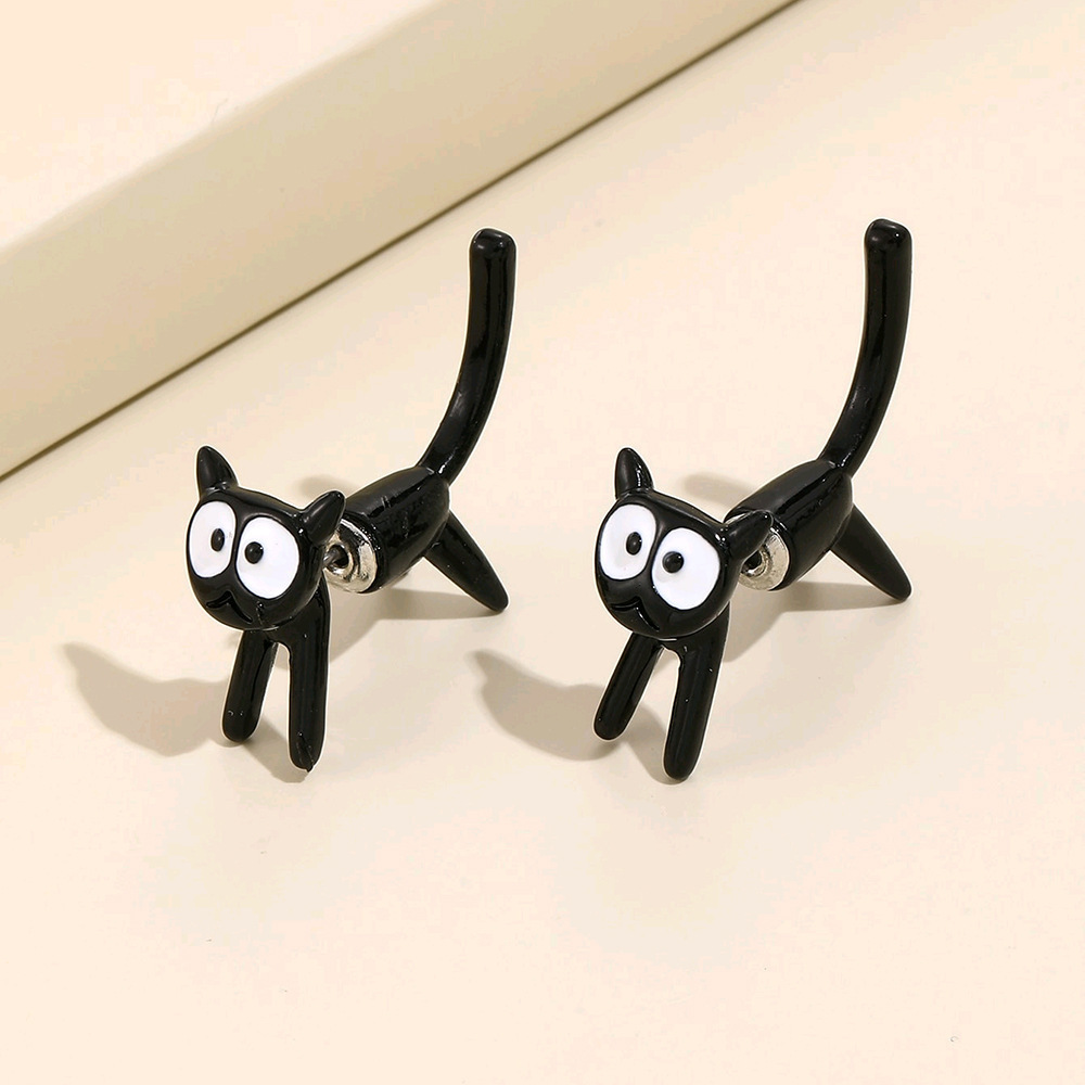 Charming Cute Kitten Simple Earrings for Cat Lovers - Image 5