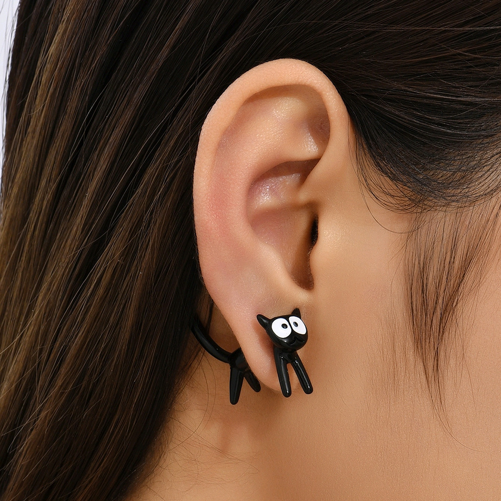 Charming Cute Kitten Simple Earrings for Cat Lovers - Image 6