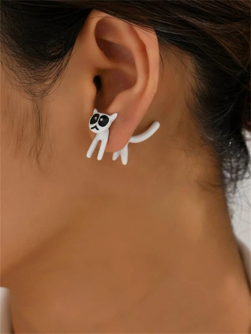 Charming Cute Kitten Simple Earrings for Cat Lovers - Image 8