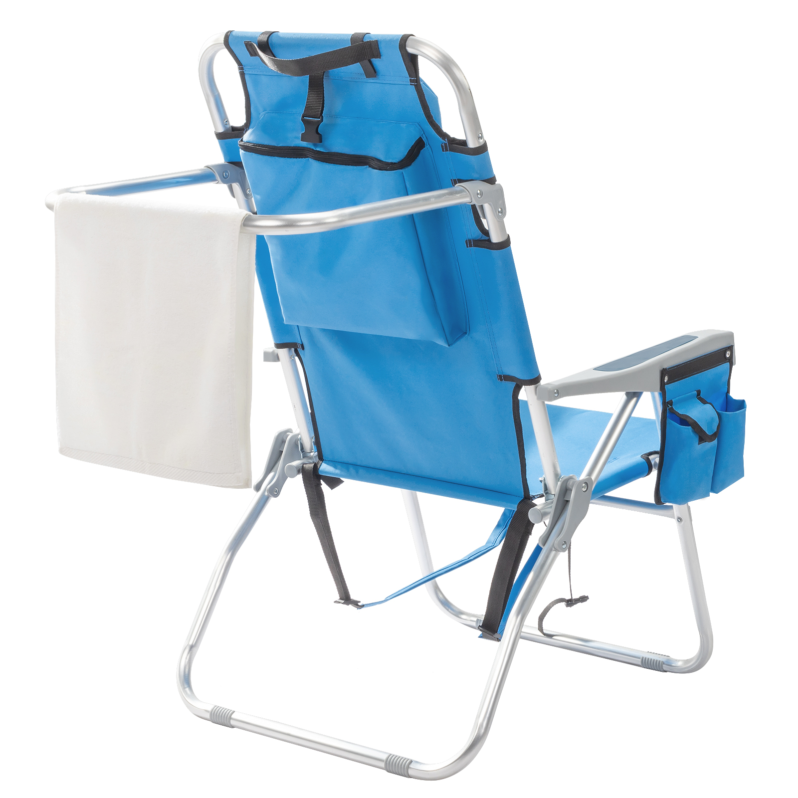 Heightened Blue Beach Chair - Comfortable & Stylish Outdoor Seating - Image 5