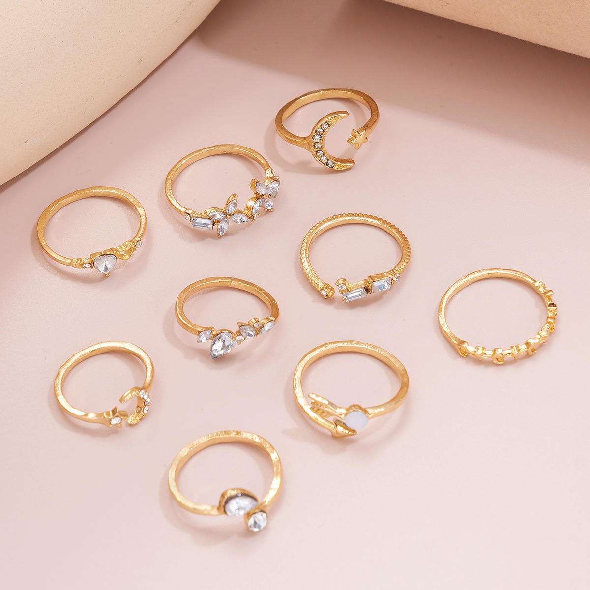 Stylish Golden Combination Knuckle Ring - Trendy Fashion Accessory - Image 8