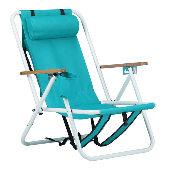 2-Pack Mint Green Beach Chair 23X21.7X31.5in - Perfect for Summer Relaxation - Image 4