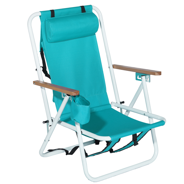 2-Pack Mint Green Beach Chair 23X21.7X31.5in - Perfect for Summer Relaxation - Image 9