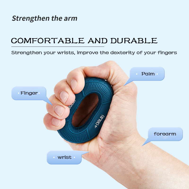 Adjustable Hand Grip Strengthener 20-80LB - Silicone Grip Trainer & Finger Exerciser for Forearm Muscle Workout & Carpal Expansion - Image 11