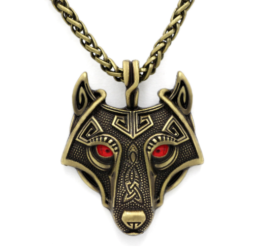 Asgard Norse Grey Wolf Head Pendant Necklace - Handcrafted Design - Image 8