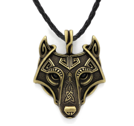 Asgard Norse Grey Wolf Head Pendant Necklace - Handcrafted Design - Image 9