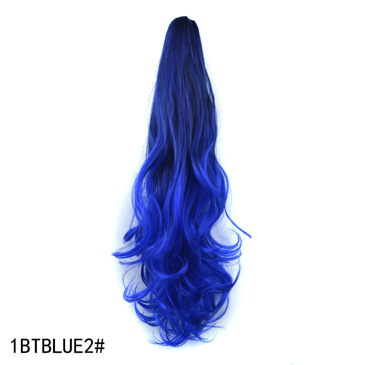 Vibrant Gradient Color Clip-In Ponytail Wig for Stunning Looks - Image 7