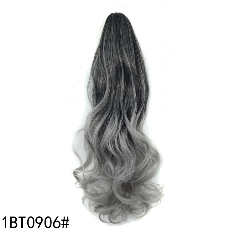 Vibrant Gradient Color Clip-In Ponytail Wig for Stunning Looks - Image 8